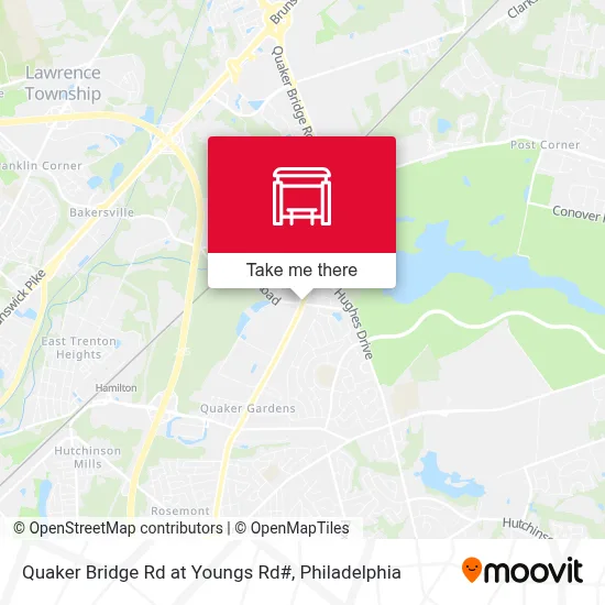Quaker Bridge Rd at Youngs Rd# map