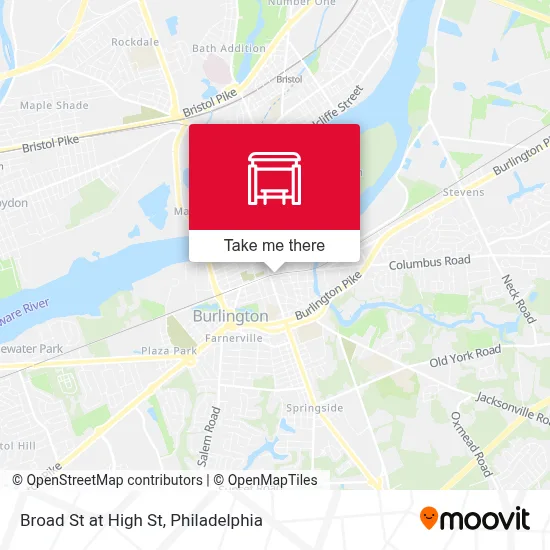 Broad St at High St map