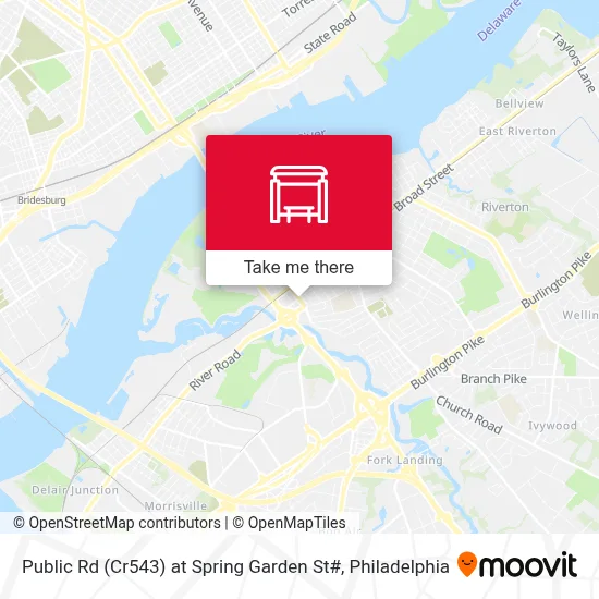 Public Rd (Cr543) at Spring Garden St# map