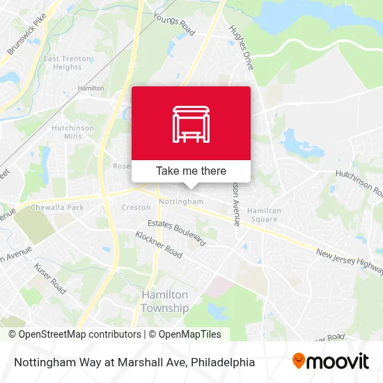 Nottingham Way at Marshall Ave map