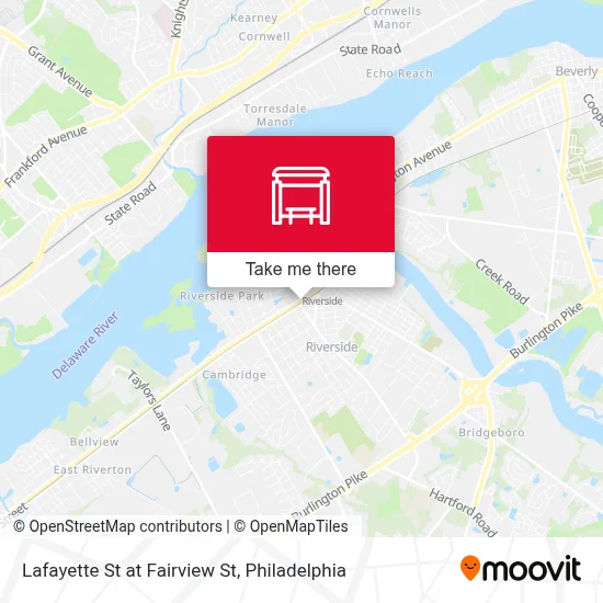 Lafayette St at Fairview St map