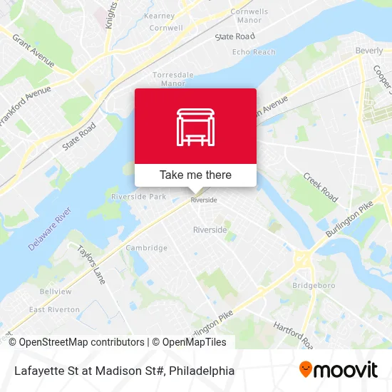Lafayette St at Madison St# map