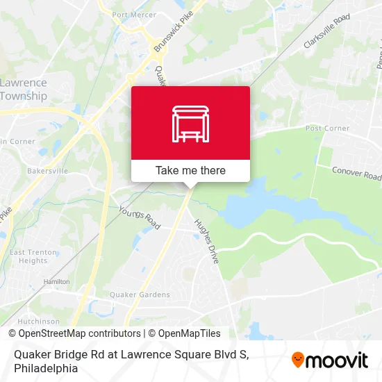 Quaker Bridge Rd at Lawrence Square Blvd S map