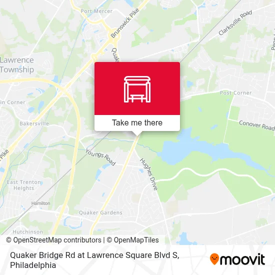 Quaker Bridge Rd at Lawrence Square Blvd S map