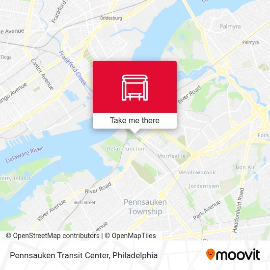 Pennsauken Transit Center map