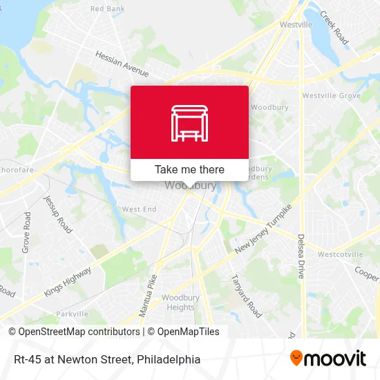 Rt-45 at Newton Street map