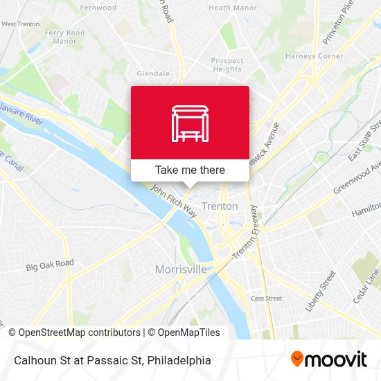 Calhoun St at Passaic St map