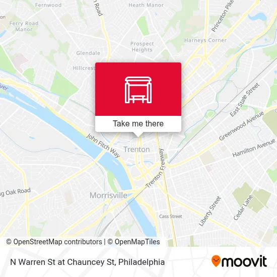 N Warren St at Chauncey St map