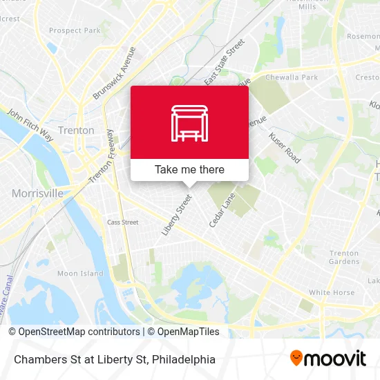 Chambers St at Liberty St map