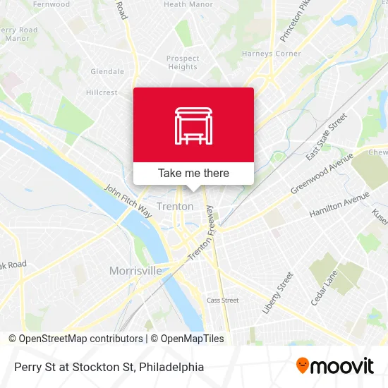 Perry St at Stockton St map