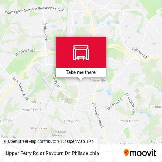 Upper Ferry Rd at Rayburn Dr map