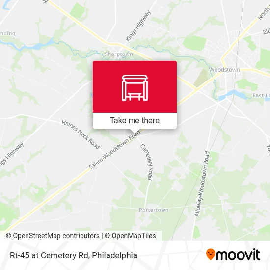 Mapa de Rt-45 at Cemetery Rd