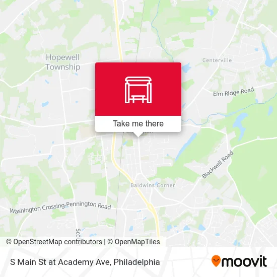 S Main St at Academy Ave map