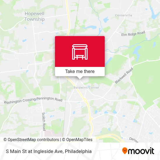 S Main St at Ingleside Ave map