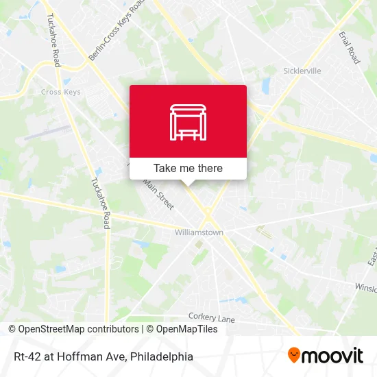 Rt-42 at Hoffman Ave map