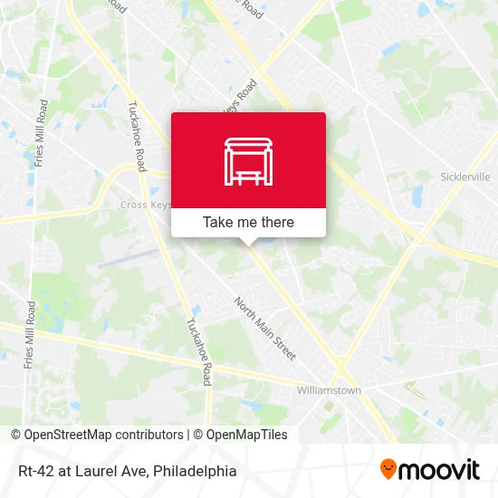 Rt-42 at Laurel Ave map