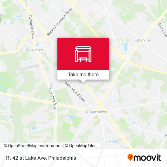 Rt-42 at Lake Ave map