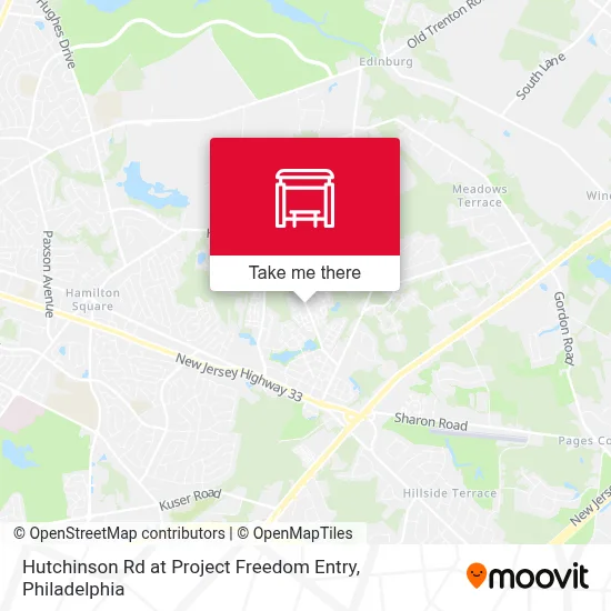 Hutchinson Rd at Project Freedom Entry map