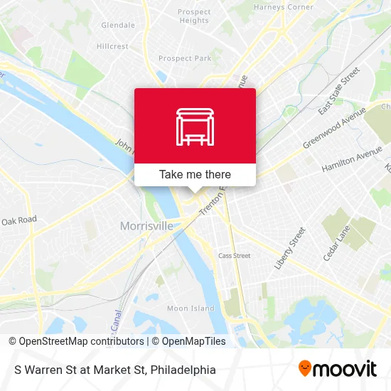 S Warren St at Market St map
