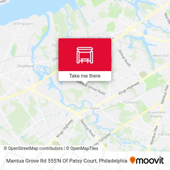 Mantua Grove Rd 555'N Of Patsy Court map