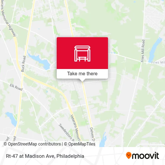 Rt-47 at Madison Ave map