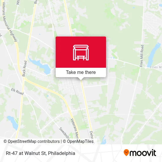 Mapa de Rt-47 at Walnut St