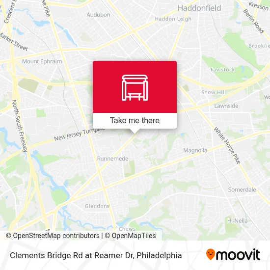 Clements Bridge Rd at Reamer Dr map
