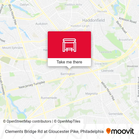Clements Bridge Rd at Gloucester Pike map