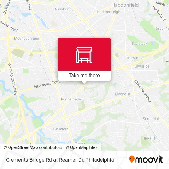Clements Bridge Rd at Reamer Dr map