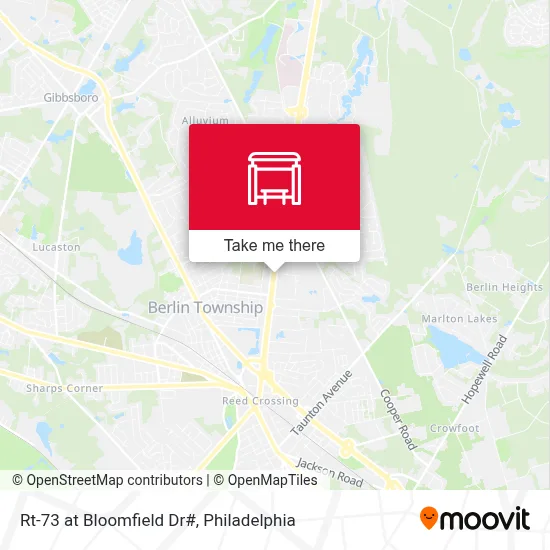 Rt-73 at Bloomfield Dr# map
