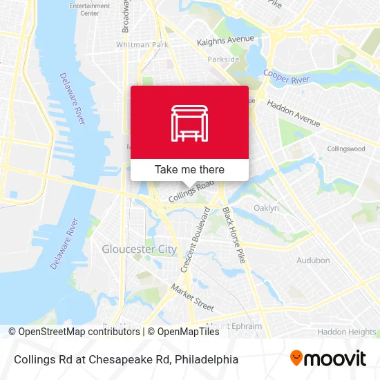 Collings Rd at Chesapeake Rd map
