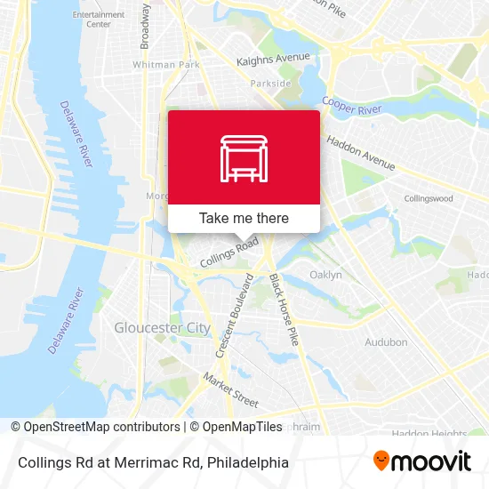 Collings Rd at Merrimac Rd map