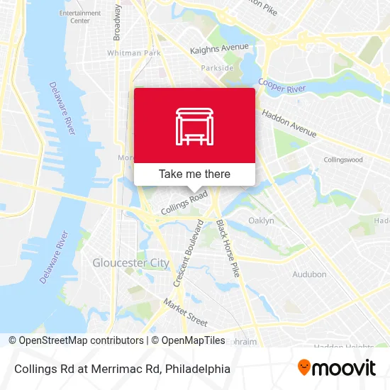 Collings Rd at Merrimac Rd map