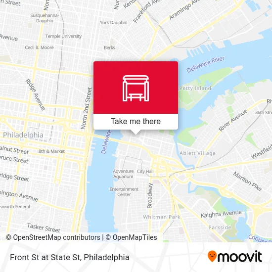 Front St at State St map