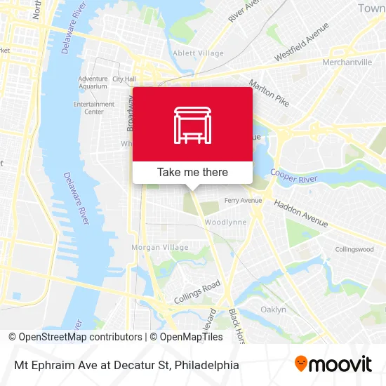 Mt Ephraim Ave at Decatur St map