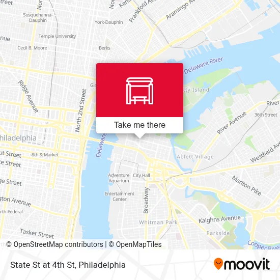 State St at 4th St map