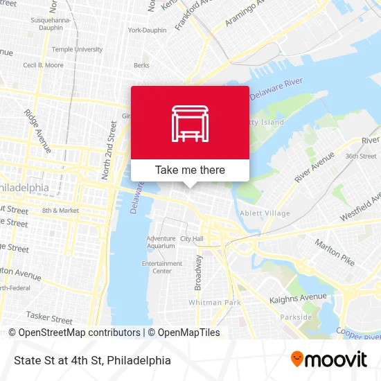 State St at 4th St map