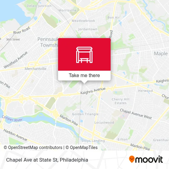 Chapel Ave at State St map