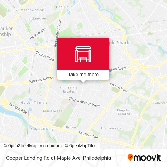 Cooper Landing Rd at Maple Ave map