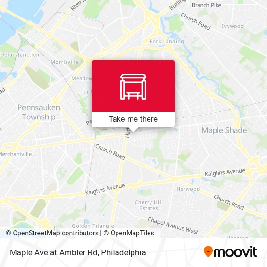 Maple Ave at Ambler Rd map