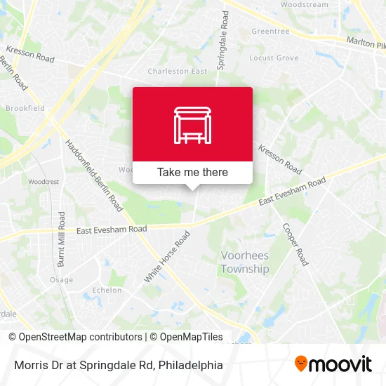 Morris Dr at Springdale Rd map