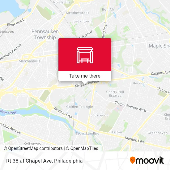 Mapa de Rt-38 at Chapel Ave