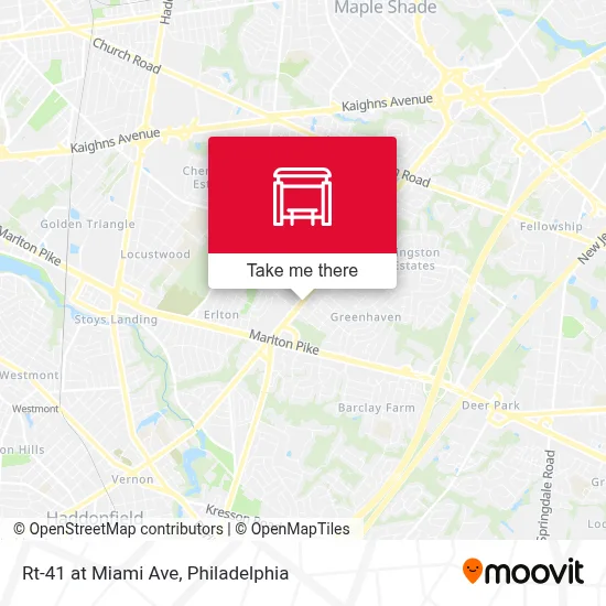Rt-41 at Miami Ave map