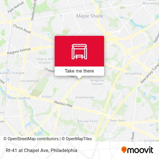 Mapa de Rt-41 at Chapel Ave