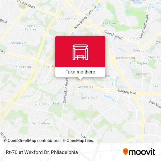 Rt-70 at Wexford Dr map