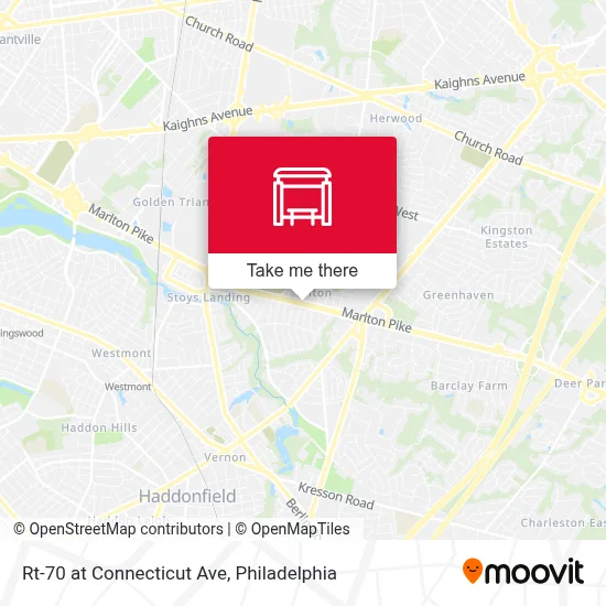 Rt-70 at Connecticut Ave map