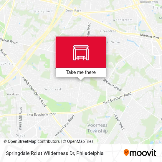 Springdale Rd at Wilderness Dr map