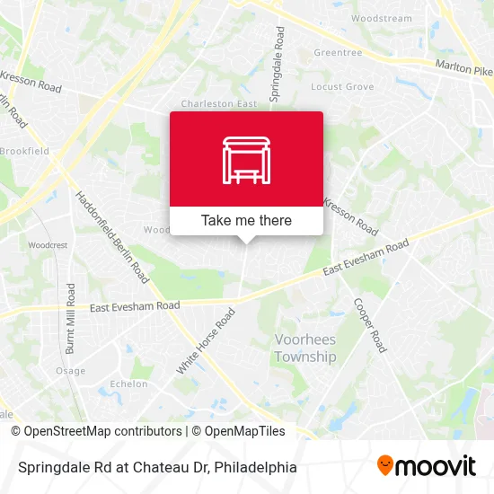 Springdale Rd at Chateau Dr map