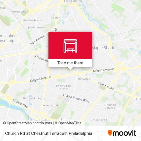Church Rd at Chestnut Terrace# map
