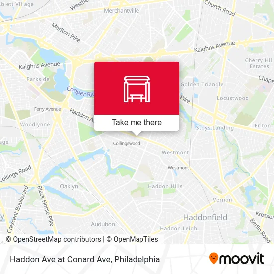Haddon Ave at Conard Ave map